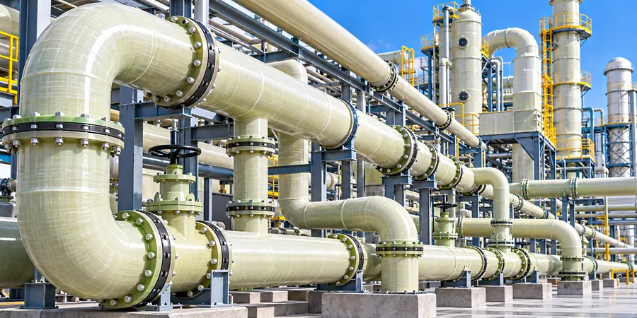 Pipes — FRP application for vinyl ester resin